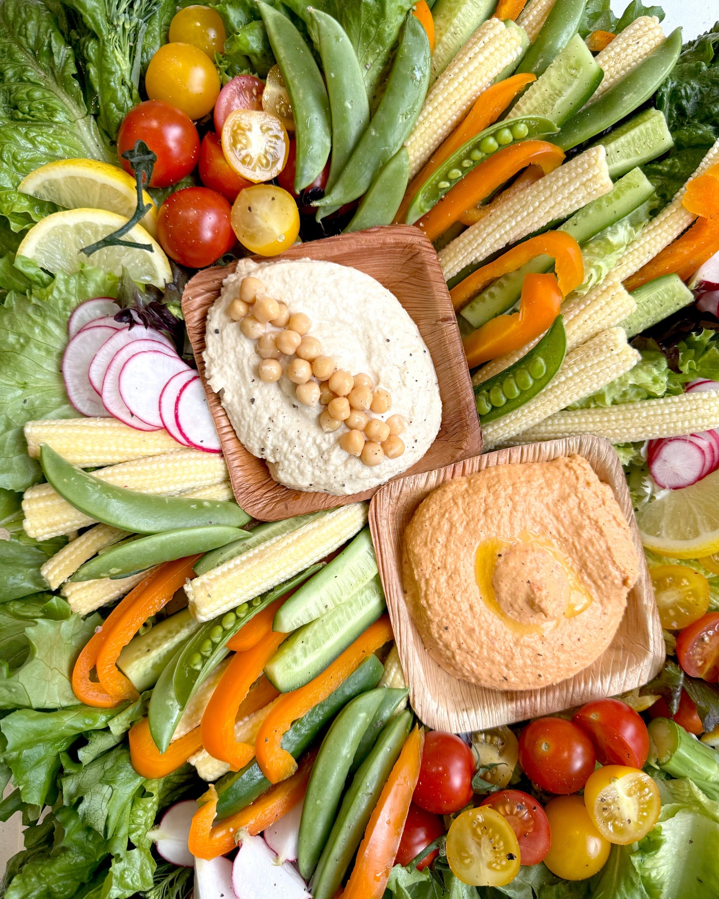 Hummus And Crudites Platter